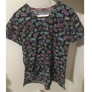 Divine stretch OMG scrub top